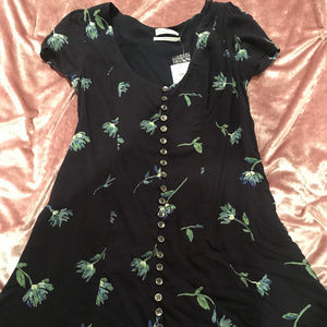 Blue Floral Summer Dress